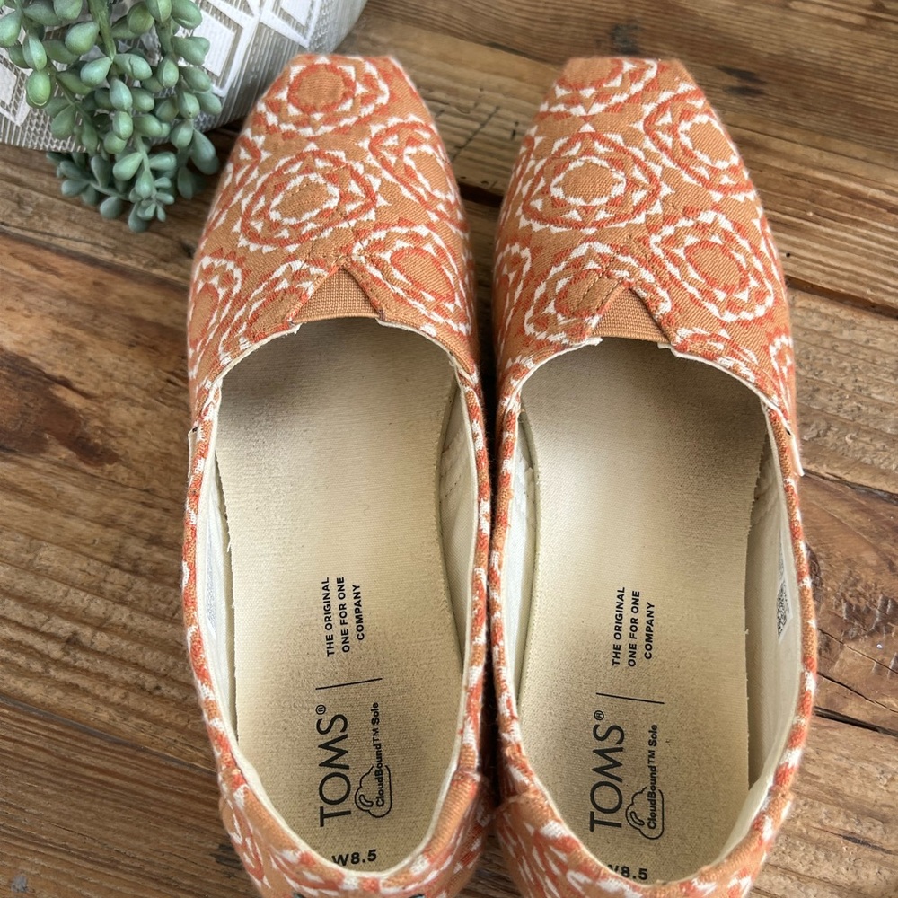 TOMS Women's Alpargata Spice Brown Sunburst Blanket Woven TOMS